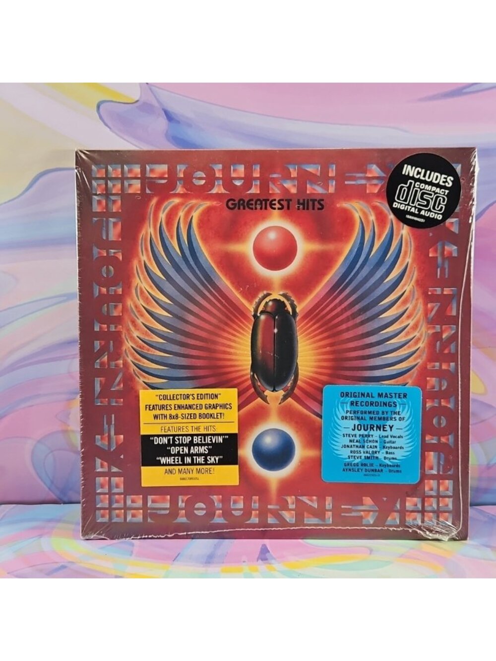 Journey – Greatest Hits (CD w/8x8 Booklet, 2013, Columbia) New Sealed